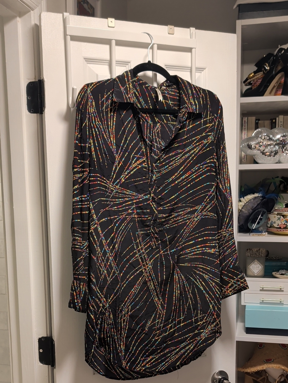 100% Silk Petticoat Alley Multicolor Tunic
